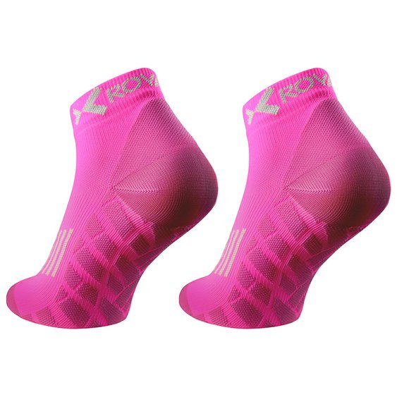 Royal Bay Sportovní ponožky LOW-CUT - růžová neon_pár.jpg